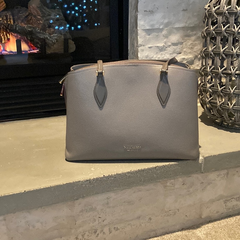 Kate Spade taupe tote bag